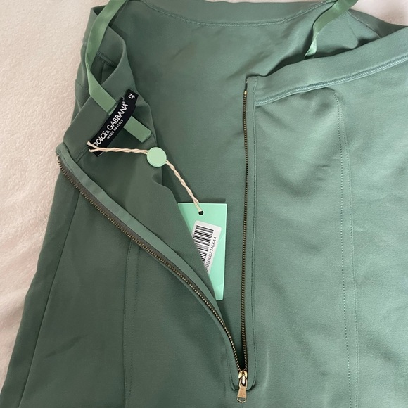 Dolce & Gabbana Green Knit MIDI Dress - Picture 5 of 7